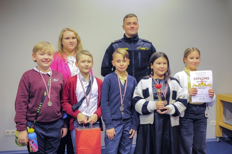 2.vietas ieguvēji Rīgas 34.vidusskolas 1.komanda 