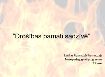 Prezentācijas nosaukums uz uguns liesmām