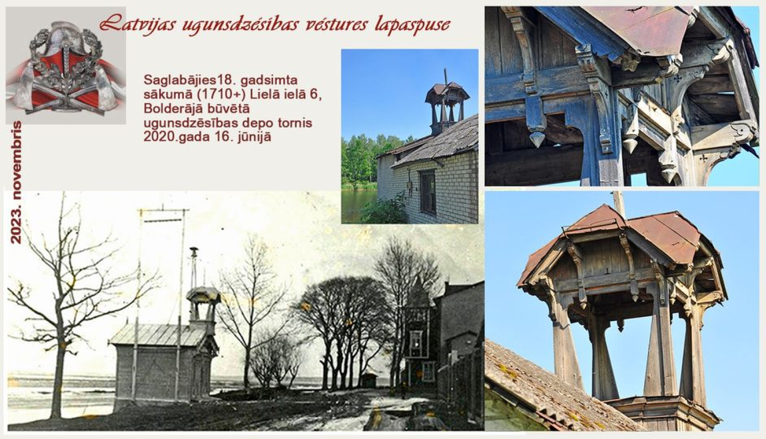 Fotoattēli Bolderāja ugunsdzēsības depo tornis