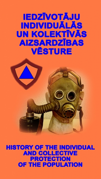izstādes afiša izstādes nosaukums un bērnu gāzmaskas attēls