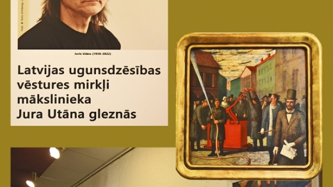 Izstādes afiša Utāna portrets glezna