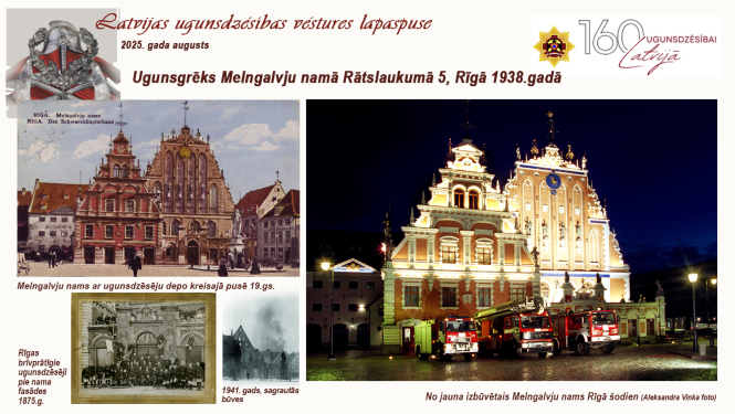 Attēlos Melngalvja nama ēka laika griežos