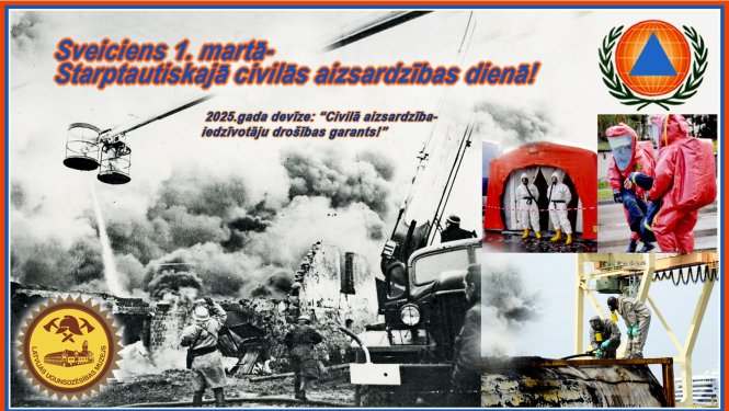 Uzraksts Sveiciens 1.martā - Starptautiskajā CA dienā un logo