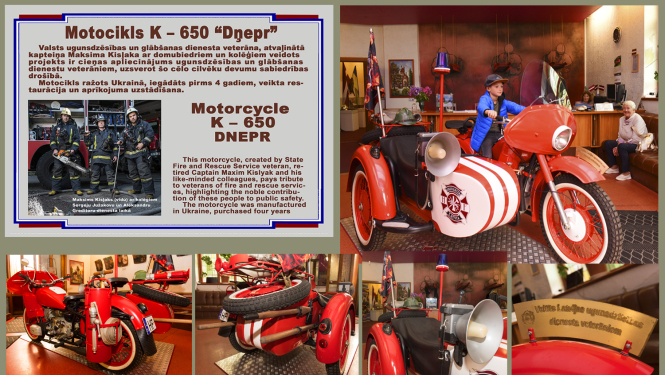Attēlā motociks muzejā
