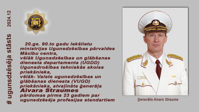 Ģenerāļa Aivara Straumes pašportrets pārādes formas apģērbā