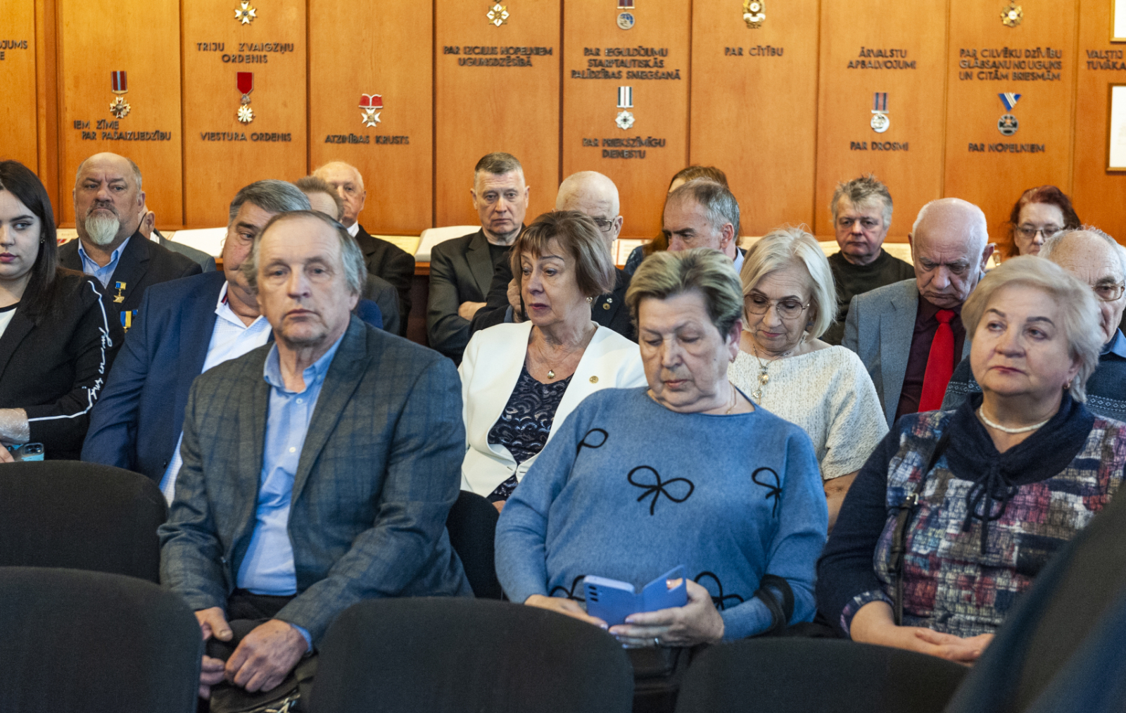 SSlavas zālē sapulcējušies Černobiļas AES avārijas seku likvidēšanas dalībnieki