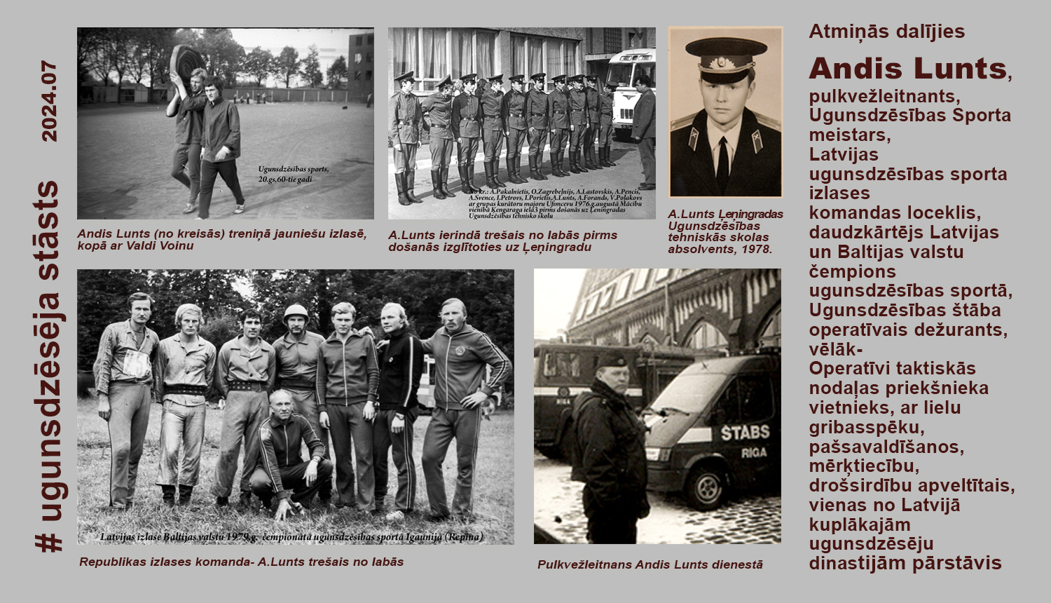 Attēlā  fotogrāfijās Andi Lunts un īss apraksts