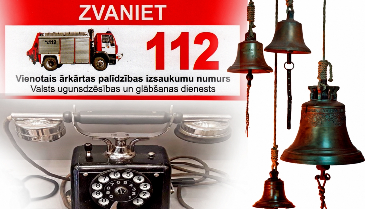 Nelaimes gadījumā zvaniet 112